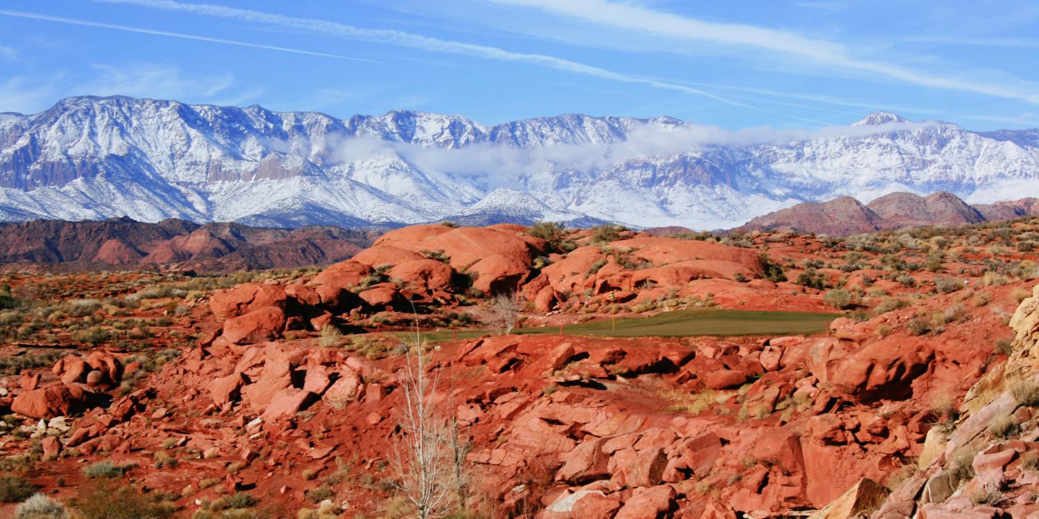 Coral Canyon #6 - Par-3 Over The Red Rock
