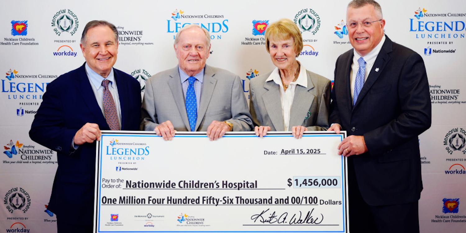 Legends Luncheon presented by Nationwide raises $1.45 million for Nationwide Children's Hospital and Nicklaus Children's Health Care Foundation alliance