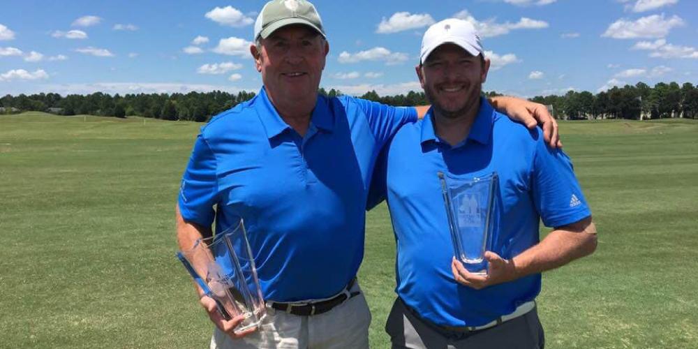 Matt Hausser and Dad -  Won Flight in Father Son Tournament