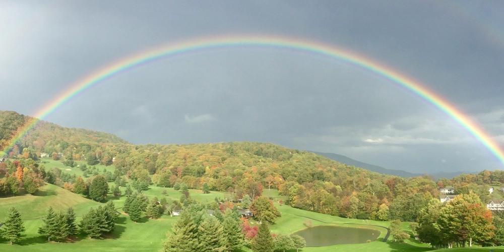 Rainbow over Mountain Aire Golf Course