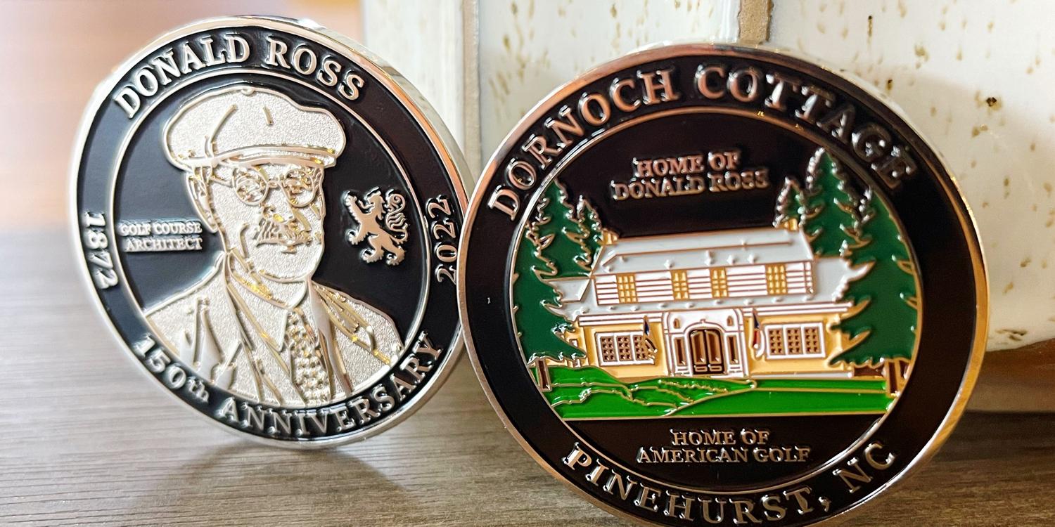 Pinehurst, Southern Pines, Aberdeen CVB Commissions Coin to Mark 150th Birthday of Golf Course Architect Donald Ross