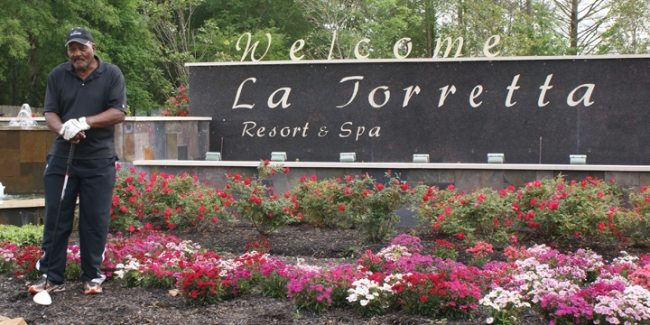 Jim Brown at La Torretta Lake Resort & Spa