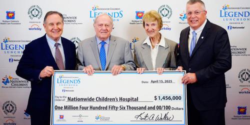 Legends Luncheon presented by Nationwide raises $1.45 million for Nationwide Children's Hospital and Nicklaus Children's Health Care Foundation alliance