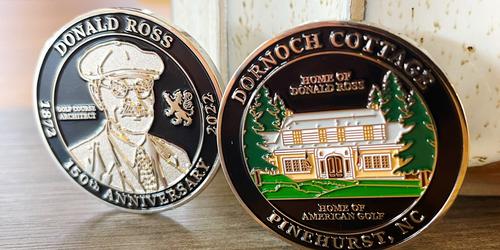 Pinehurst, Southern Pines, Aberdeen CVB Commissions Coin to Mark 150th Birthday of Golf Course Architect Donald Ross
