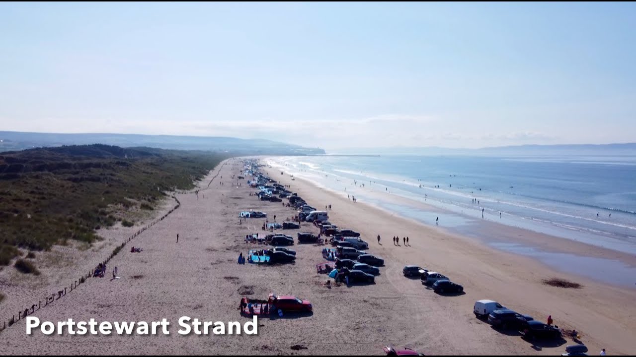 National Trust Portstewart Strand - Drone Footage - Northern Ireland
